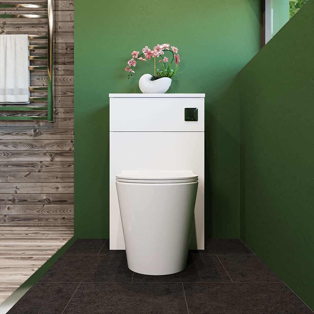 [BFLE141] Bramshall 500mm Floor-Standing Contemporary Compact WC Toilet Unit - Lifestyle 1
