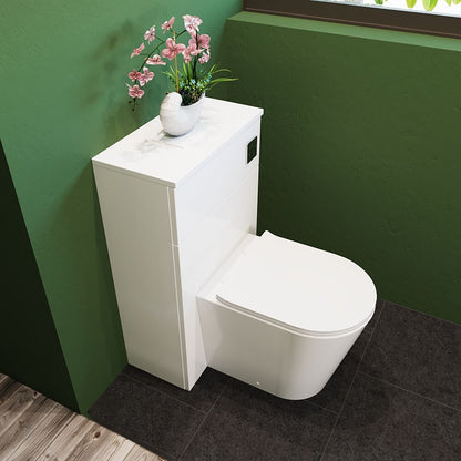 [BFLE141] Bramshall 500mm Floor-Standing Contemporary Compact WC Toilet Unit - Lifestyle 2