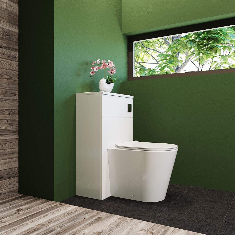 [BFLE141] Bramshall 500mm Floor-Standing Contemporary Compact WC Toilet Unit - Lifestyle 3