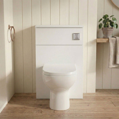[BFLE141] Bramshall 500mm Floor-Standing Contemporary Compact WC Toilet Unit - Silo