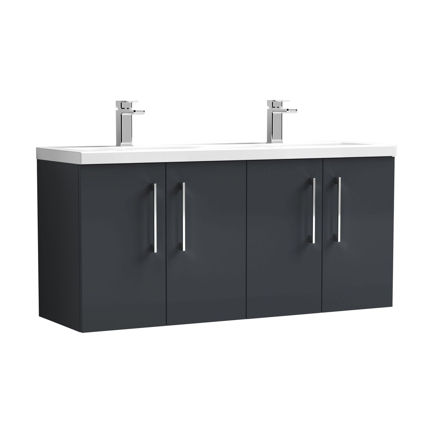 [BFLE1423F] Bramshall 4 Door Vanity Basin Unit - 1200mm - Choice of Basin and Colour - Cutout