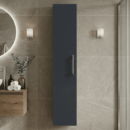 [BFLE1461] Bramshall 300mm Wall Hung 1 Door Tall Unit - Choice of Colour and Handle Finish - Silo
