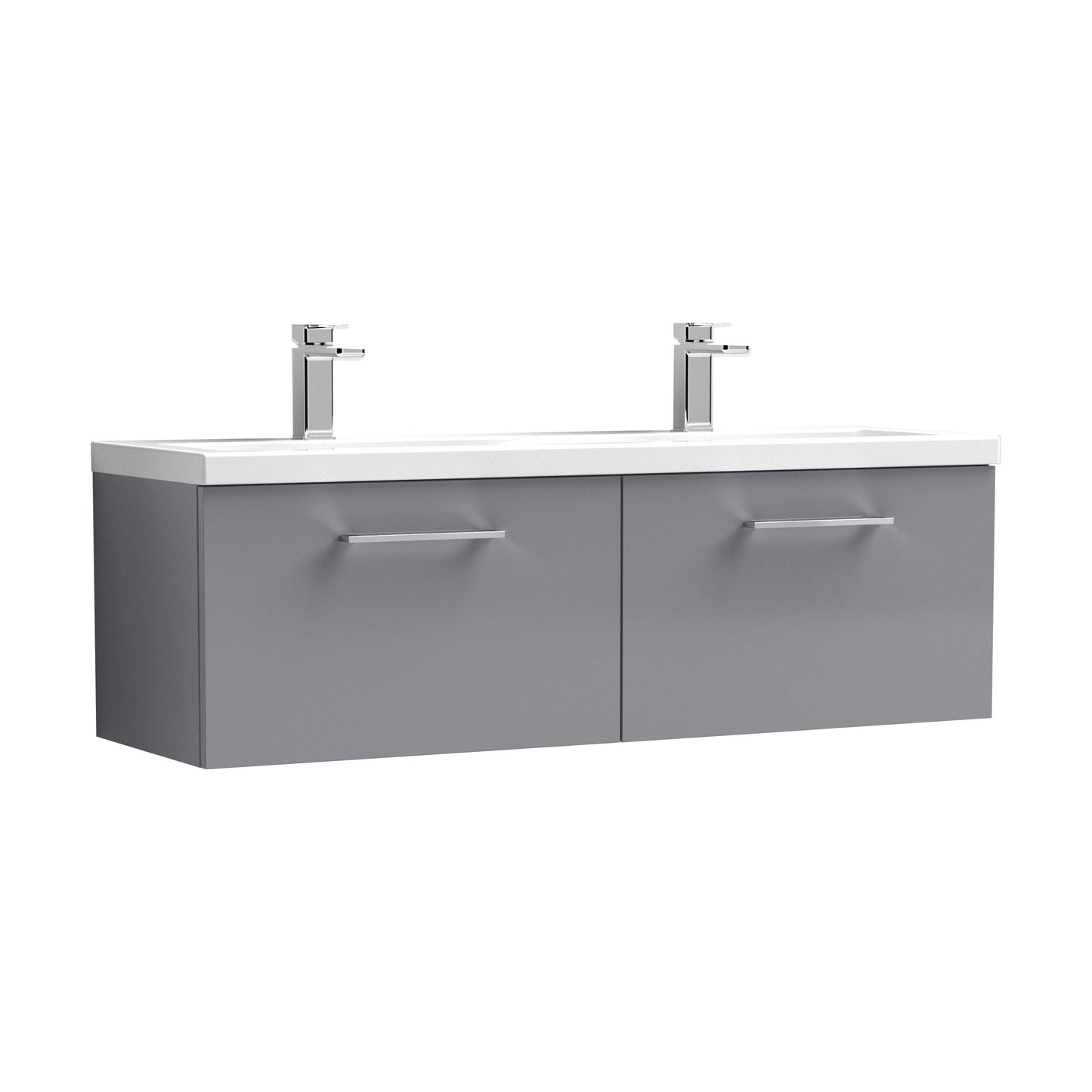 [BFLE2222F2] Bramshall Wall Hung 2 Drawer Vanity Basin Unit - 1200mm - Choice of Colour and Basin Type - Cutout