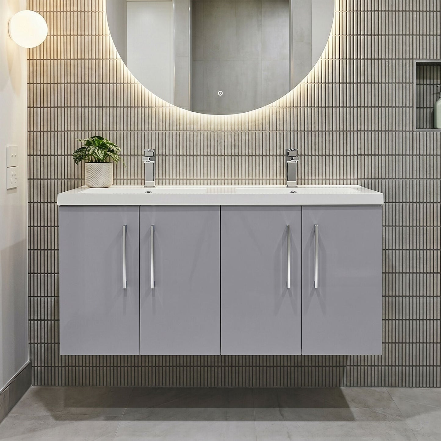 [BFLE2223C2] Bramshall 4 Door Vanity Basin Unit - 1200mm - Choice of Basin and Colour - Silo