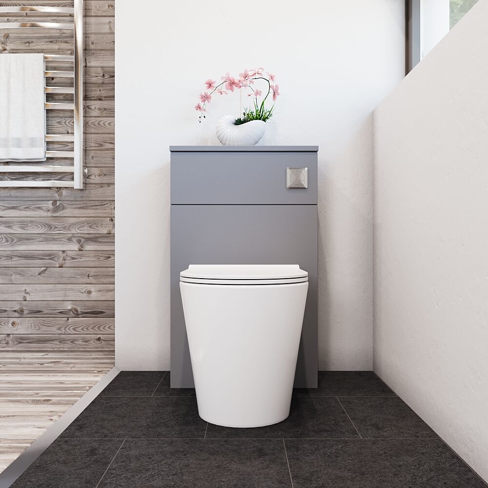 [BFLE2241] Bramshall 500mm Floor-Standing Contemporary Compact WC Toilet Unit - Lifestyle 1