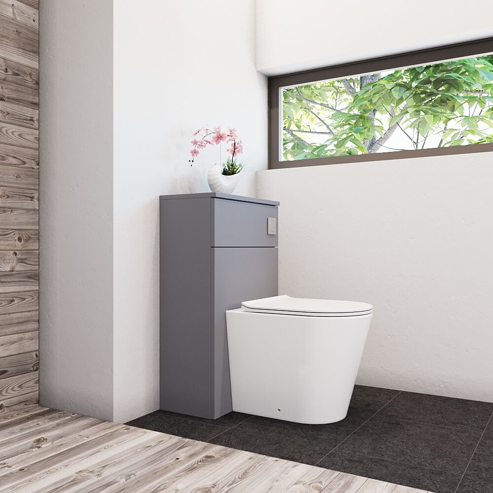 [BFLE2241] Bramshall 500mm Floor-Standing Contemporary Compact WC Toilet Unit - Lifestyle 3