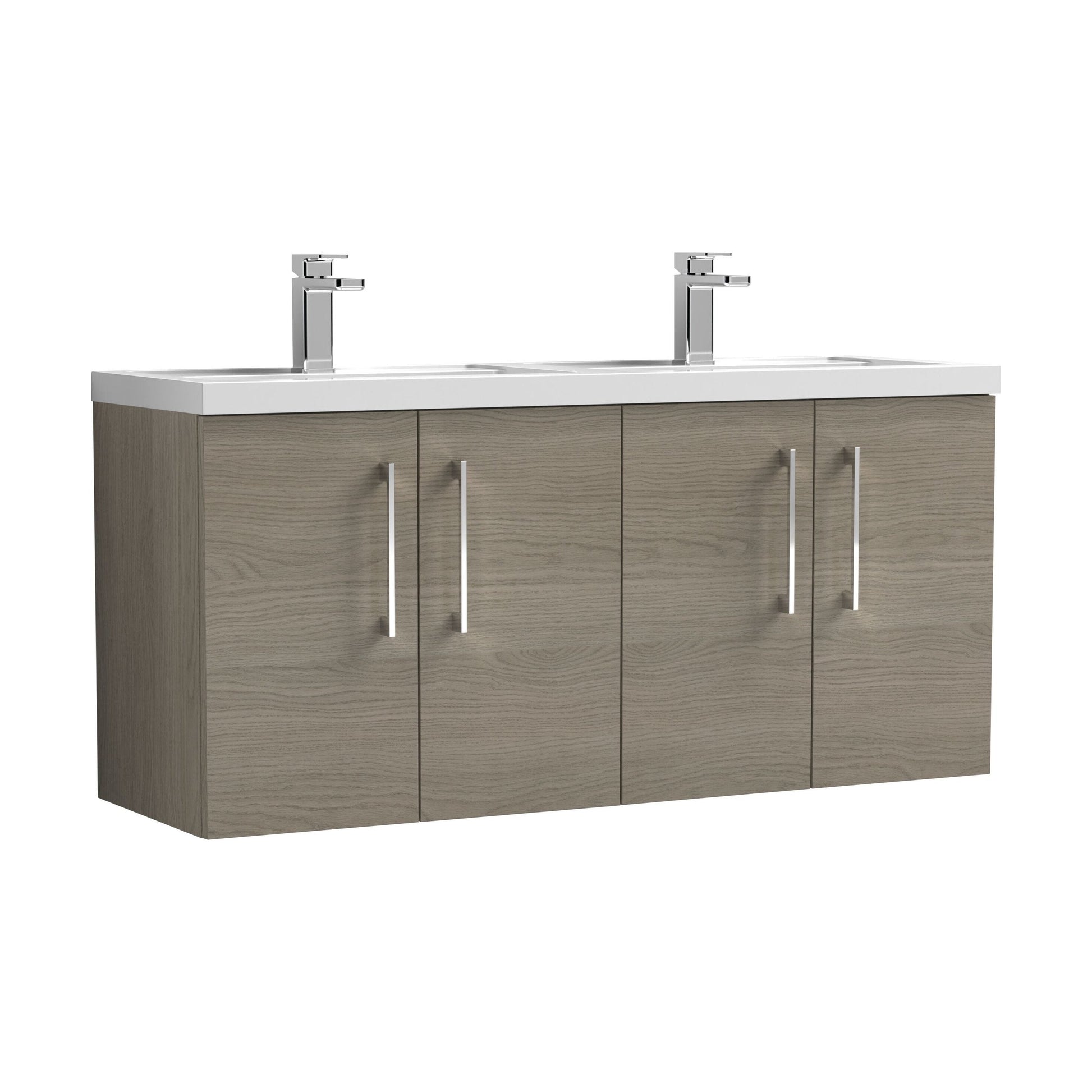 [BFLE2523C2] Bramshall 4 Door Vanity Basin Unit - 1200mm - Choice of Basin and Colour - Cutout