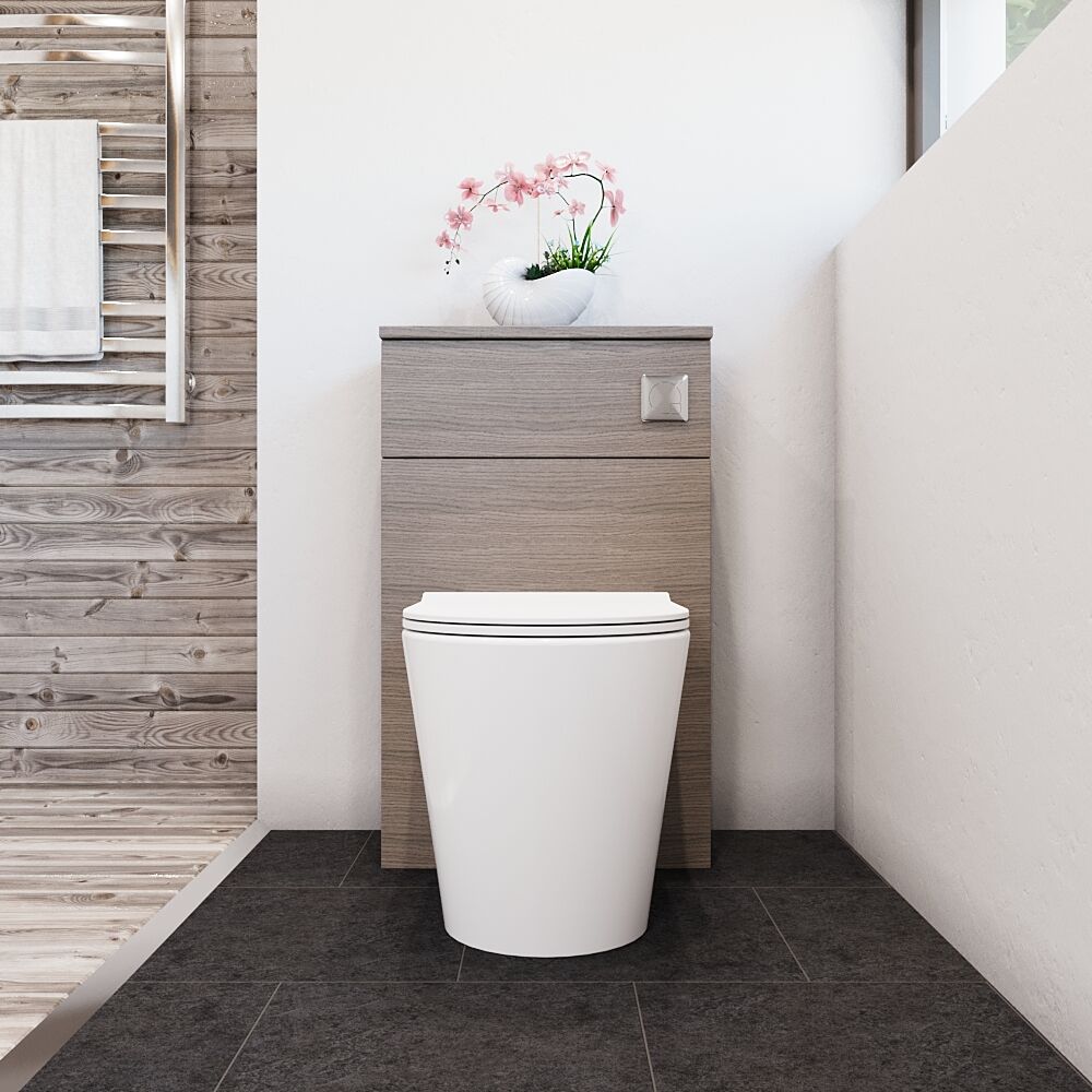 [BFLE2541] Bramshall 500mm Floor-Standing Contemporary Compact WC Toilet Unit - Lifestyle 1