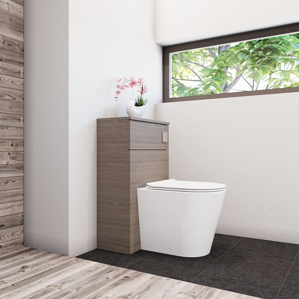 [BFLE2541] Bramshall 500mm Floor-Standing Contemporary Compact WC Toilet Unit - Lifestyle 3