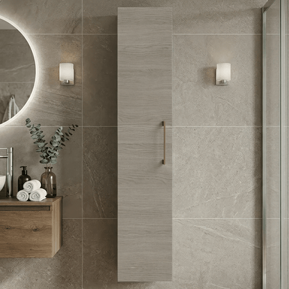 [BFLE2561H017] Bramshall 300mm Wall Hung 1 Door Tall Unit - Choice of Colour and Handle Finish - Silo