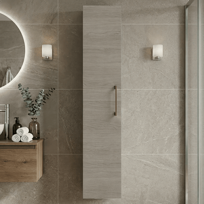[BFLE2561H1516] Bramshall 300mm Wall Hung 1 Door Tall Unit - Choice of Colour and Handle Finish - Silo