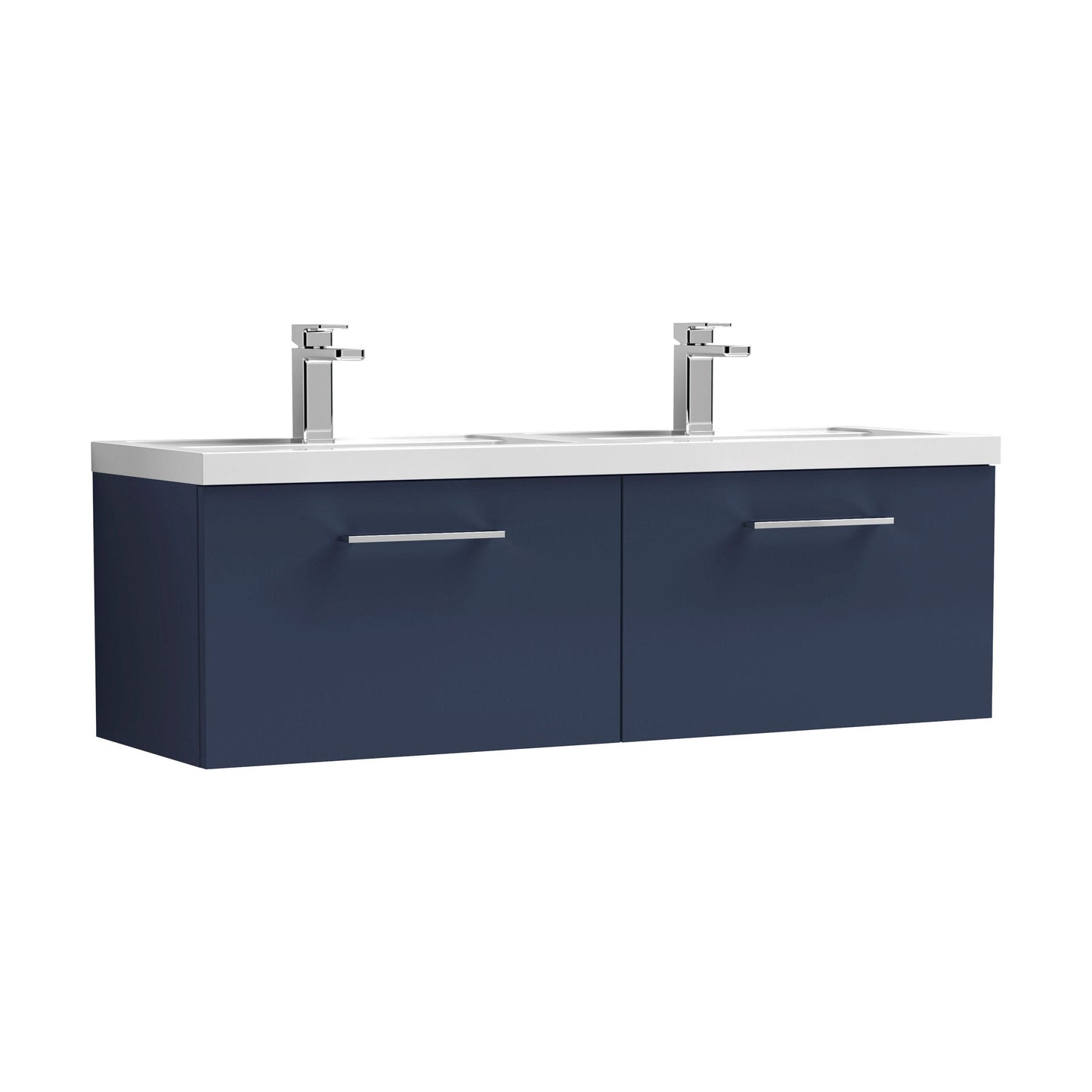 [BFLE2922C2] Bramshall Wall Hung 2 Drawer Vanity Basin Unit - 1200mm - Choice of Colour and Basin Type - Cutout