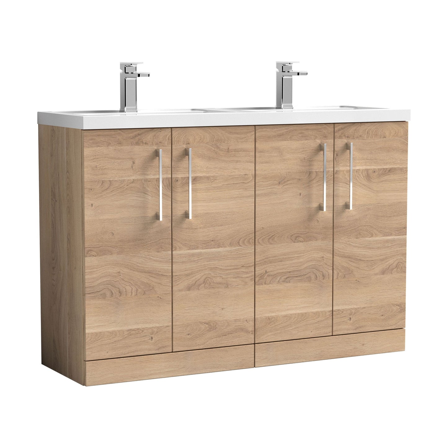 [BFLE3003C2] Bramshall Floor Standing 4 Door Vanity Basin Unit - Choice of Colour and Basin Type - Cutout