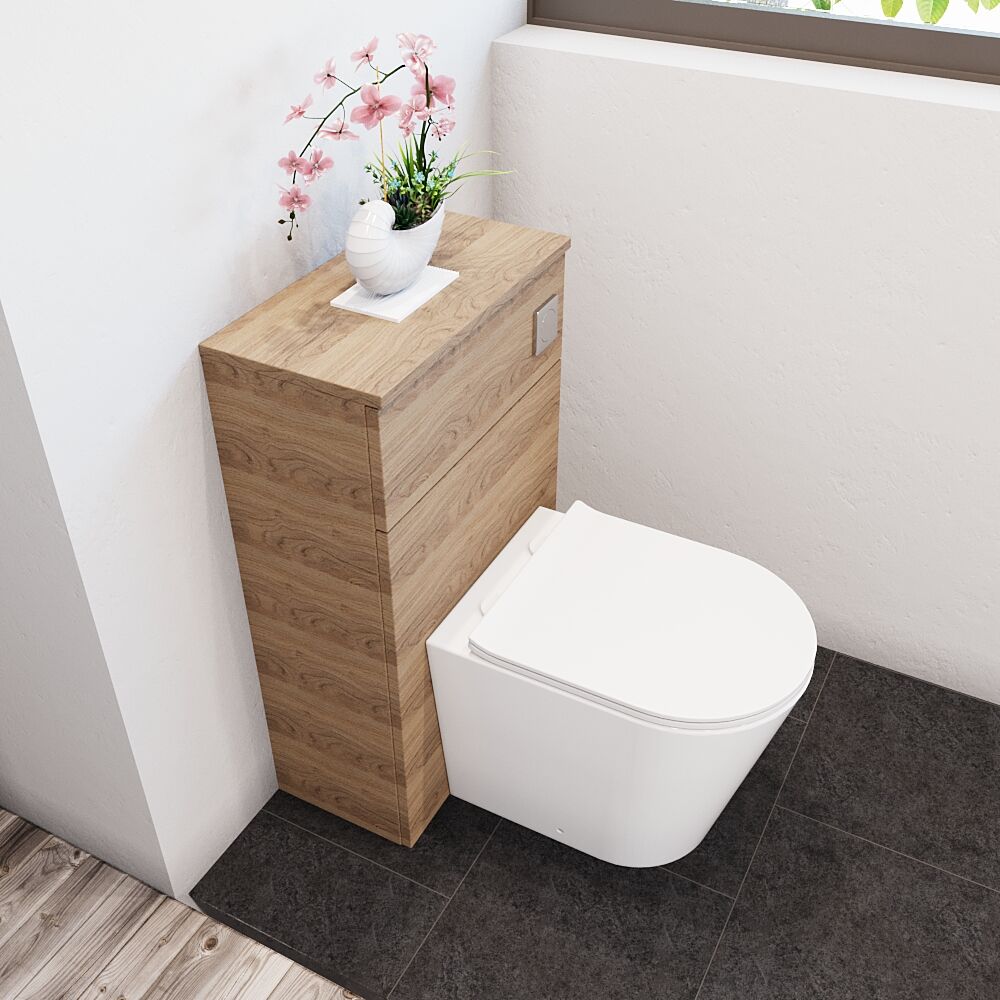 [BFLE3041] Bramshall 500mm Floor-Standing Contemporary Compact WC Toilet Unit - Lifestyle 2