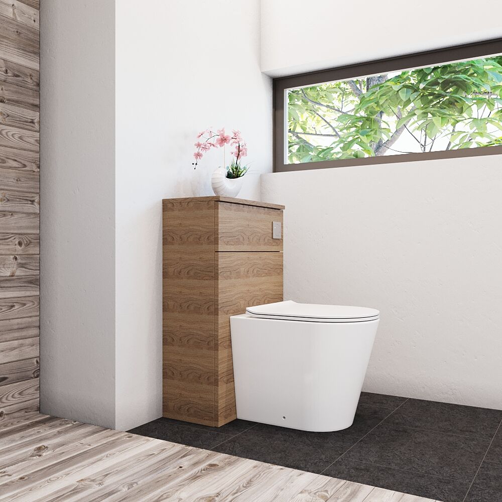 [BFLE3041] Bramshall 500mm Floor-Standing Contemporary Compact WC Toilet Unit - Lifestyle 3