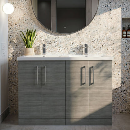 [BFLE503C2] Bramshall Floor Standing 4 Door Vanity Basin Unit - Choice of Colour and Basin Type - Silo