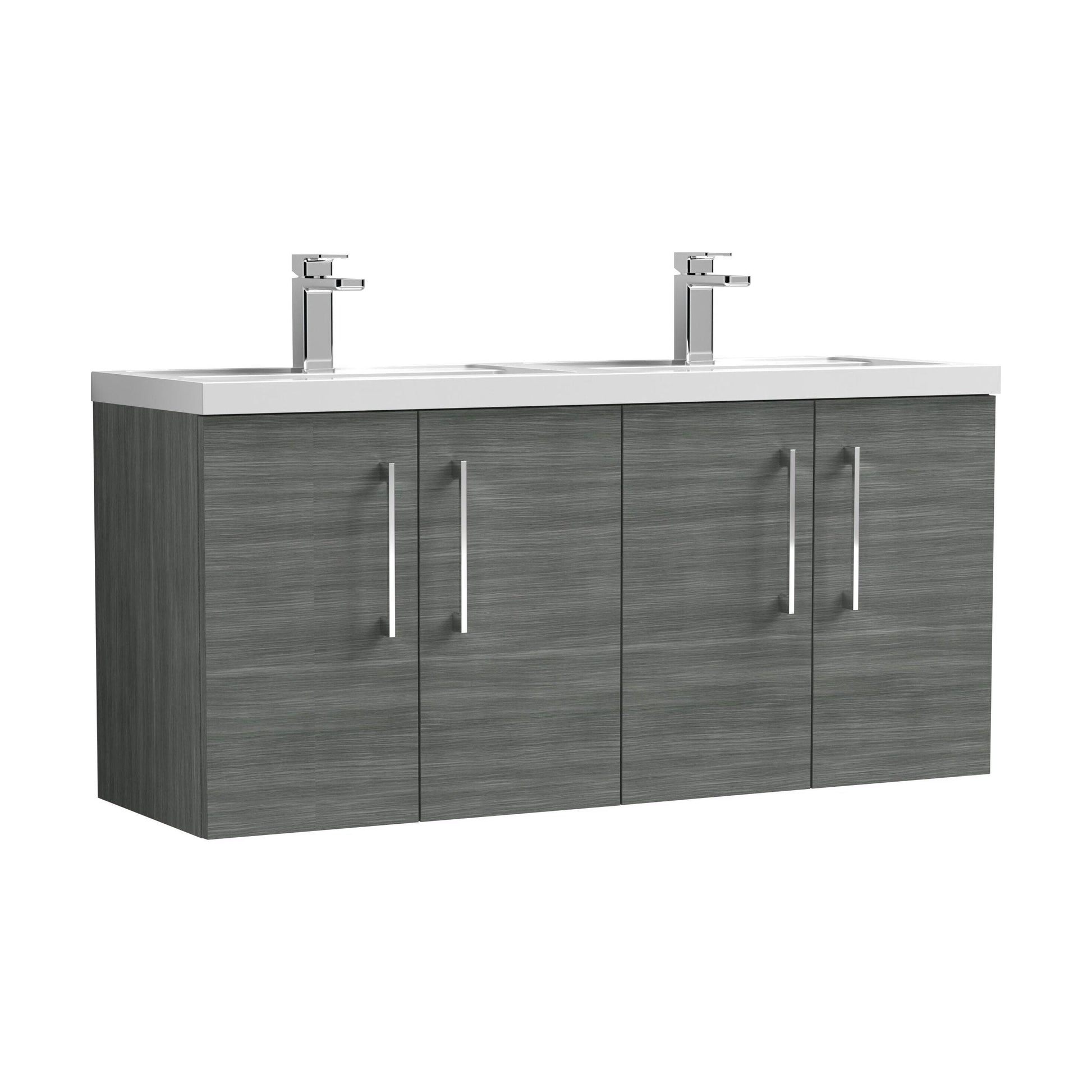 [BFLE523C2] Bramshall 4 Door Vanity Basin Unit - 1200mm - Choice of Basin and Colour - Cutout