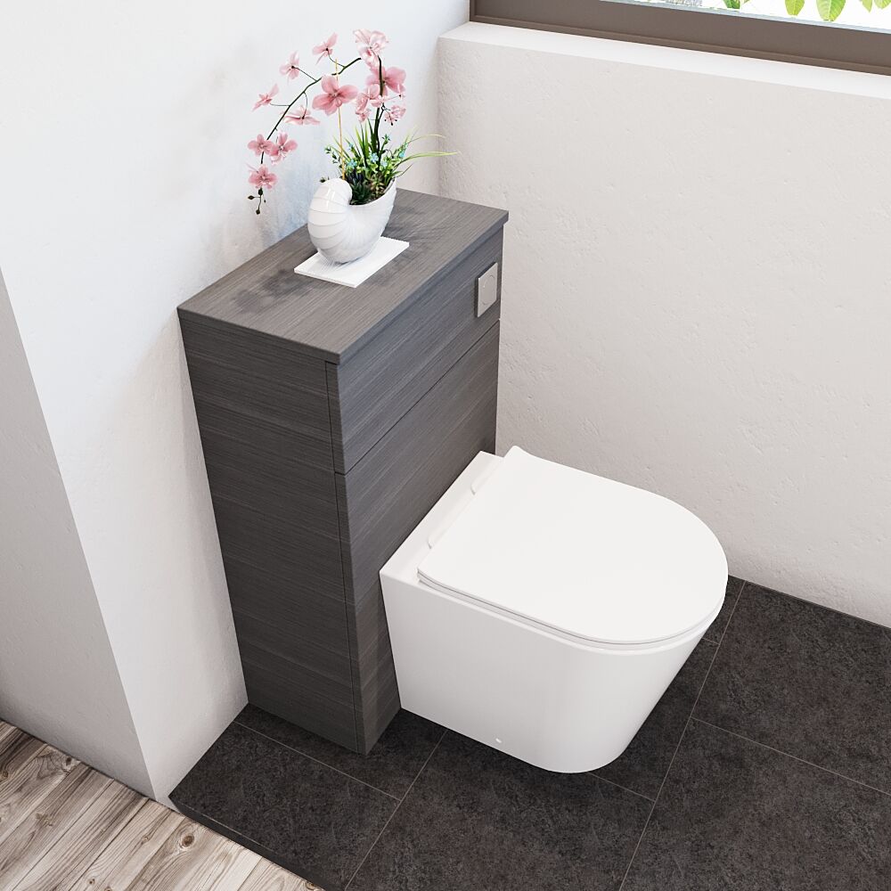[BFLE541] Bramshall 500mm Floor-Standing Contemporary Compact WC Toilet Unit - Lifestyle 2