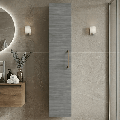 [BFLE561NH017] Bramshall 300mm Wall Hung 1 Door Tall Unit - Choice of Colour and Handle Finish - Silo