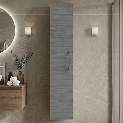 [BFLE561NH716] Bramshall 300mm Wall Hung 1 Door Tall Unit - Choice of Colour and Handle Finish - Silo
