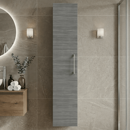 [BFLE561N] Bramshall 300mm Wall Hung 1 Door Tall Unit - Choice of Colour and Handle Finish - Silo