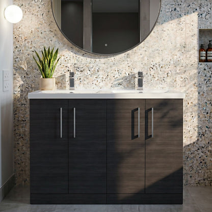 [BFLE603C2] Bramshall Floor Standing 4 Door Vanity Basin Unit - Choice of Colour and Basin Type - Silo