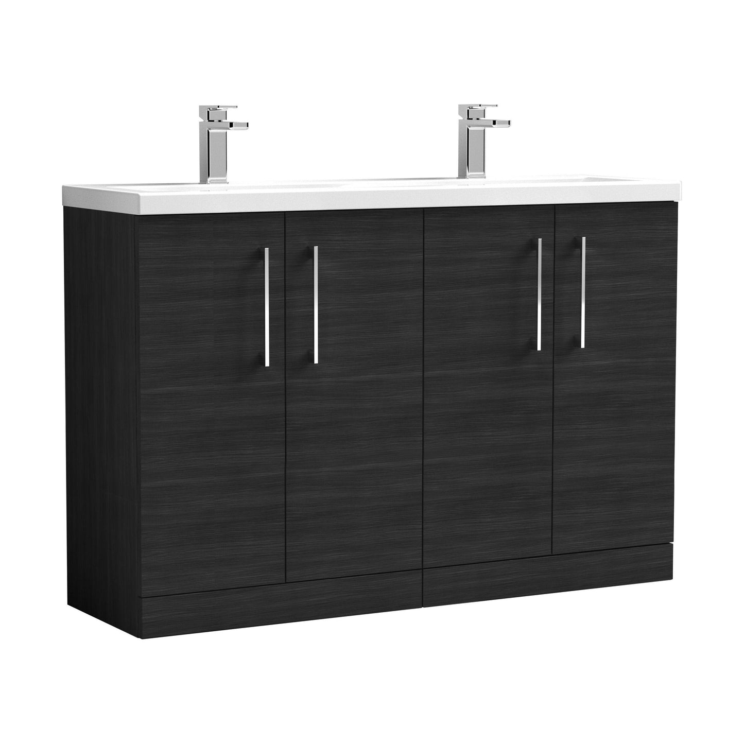 [BFLE603F2] Bramshall Floor Standing 4 Door Vanity Basin Unit - Choice of Colour and Basin Type - Cutout
