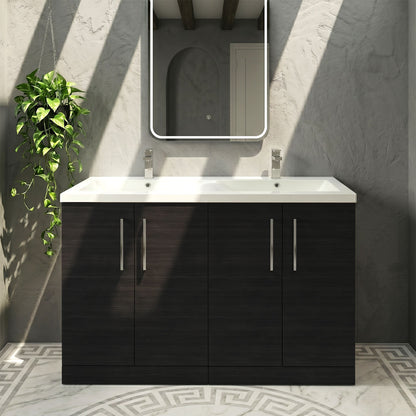 [BFLE603F2] Bramshall Floor Standing 4 Door Vanity Basin Unit - Choice of Colour and Basin Type - Silo