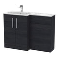 Woodgrain Charcoal Black