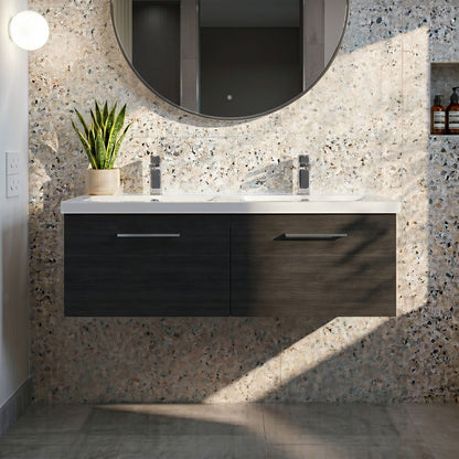 [BFLE622C2] Bramshall Wall Hung 2 Drawer Vanity Basin Unit - 1200mm - Choice of Colour and Basin Type - Silo