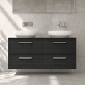 Woodgrain Charcoal Black
