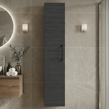 [BFLE661NH018] Bramshall 300mm Wall Hung 1 Door Tall Unit - Choice of Colour and Handle Finish - Silo