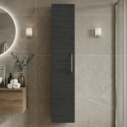 [BFLE661N] Bramshall 300mm Wall Hung 1 Door Tall Unit - Choice of Colour and Handle Finish - Silo