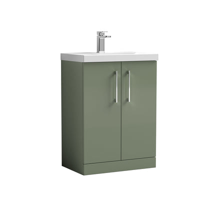 [BFLE803A] Contemporary Floor Standing Vanity Unit with Mid-Edge Basin, Choice of Size - Cutout