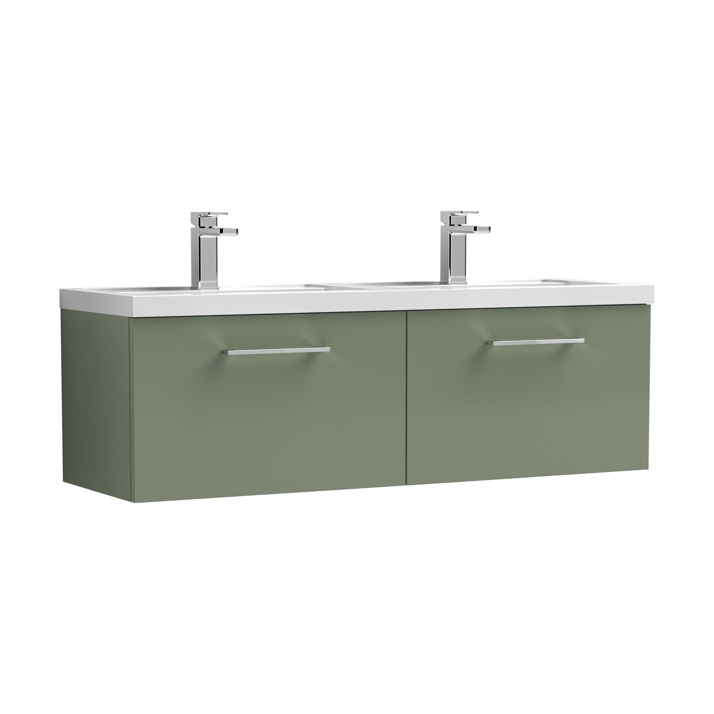 [BFLE822C2] Bramshall Wall Hung 2 Drawer Vanity Basin Unit - 1200mm - Choice of Colour and Basin Type - Cutout