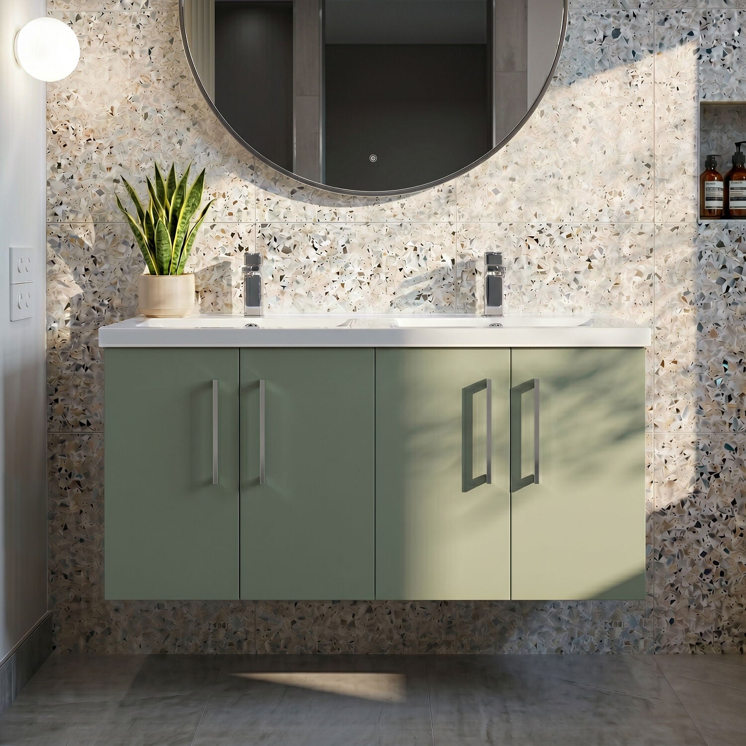 [BFLE823C2] Bramshall 4 Door Vanity Basin Unit - 1200mm - Choice of Basin and Colour - Silo