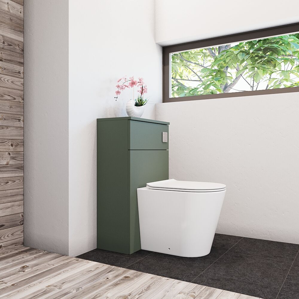 [BFLE841] Bramshall 500mm Floor-Standing Contemporary Compact WC Toilet Unit - Lifestyle 3