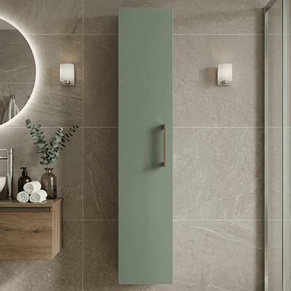 [BFLE861H019] Bramshall 300mm Wall Hung 1 Door Tall Unit - Choice of Colour and Handle Finish - Silo