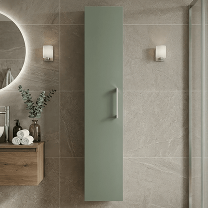 [BFLE861] Bramshall 300mm Wall Hung 1 Door Tall Unit - Choice of Colour and Handle Finish - Silo