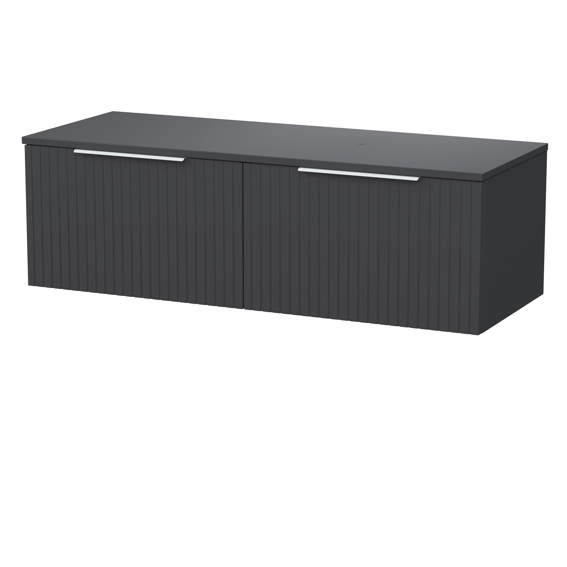 [BFLF1422W2] Callingwood Contemporary Wall Hung 2 Drawer 1200mm Vanity Unit with Laminate Worktop, Choice of Colour - Cutout