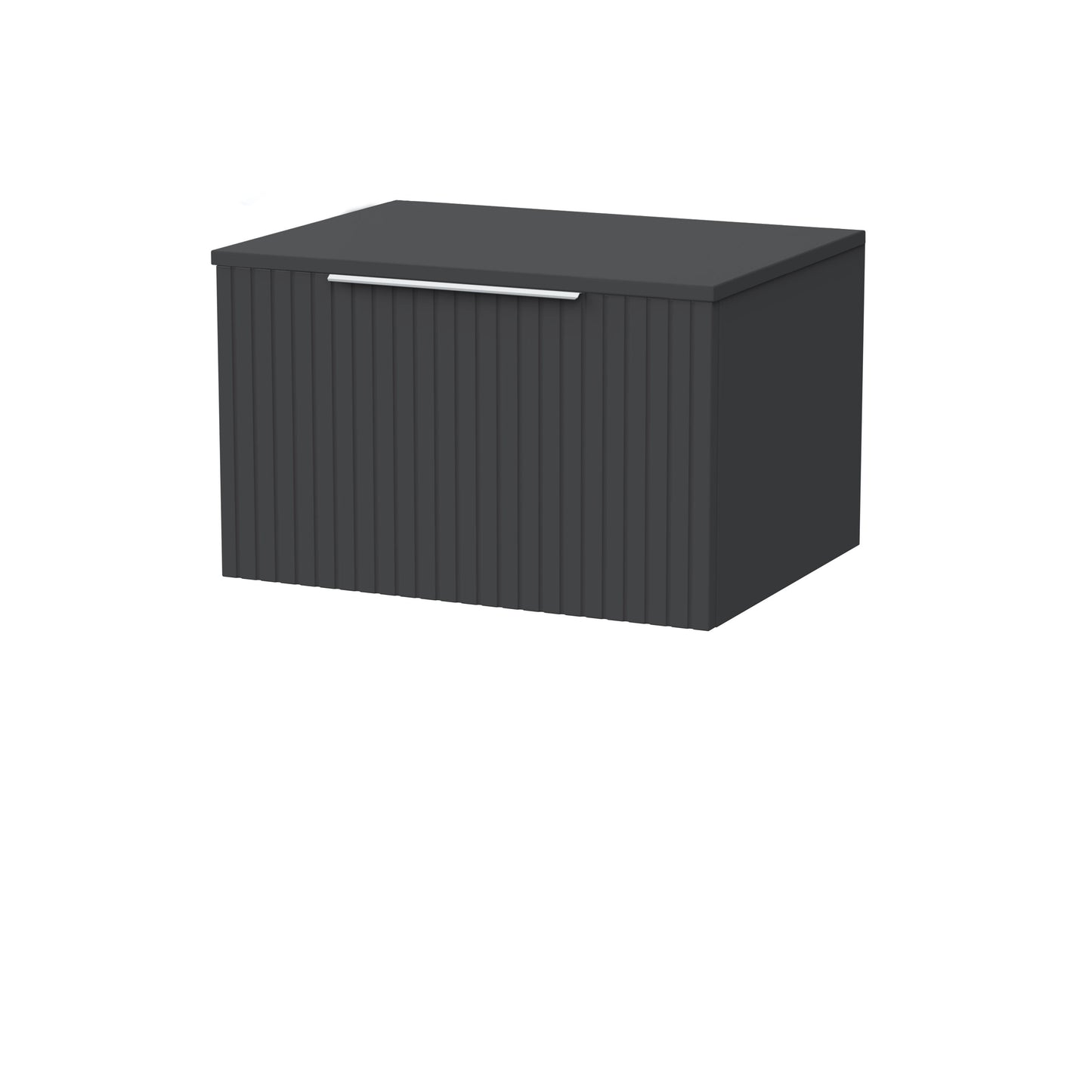 [BFLF1422W] Callingwood Contemporary Wall Hung 1 Drawer Vanity Unit with Laminate Worktop, Choice of Size and Colour - Cutout