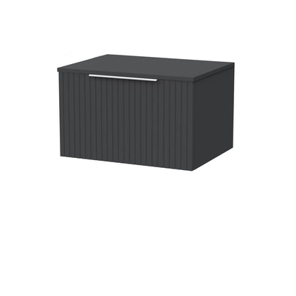 [BFLF1422W] Callingwood Contemporary Wall Hung 1 Drawer Vanity Unit with Laminate Worktop, Choice of Size and Colour - Cutout
