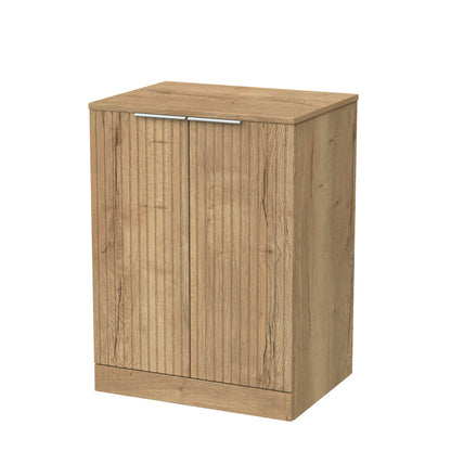 [BFLF1803W] Callingwood Contemporary Floor Standing 2 Door Vanity Unit with Laminate Worktop, Choice of Size and Colour - Cutout