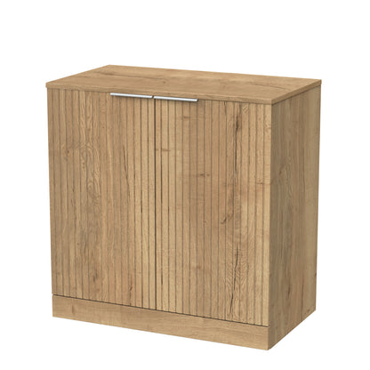 [BFLF1805W] Callingwood Contemporary Floor Standing 2 Door Vanity Unit with Laminate Worktop, Choice of Size and Colour - Cutout
