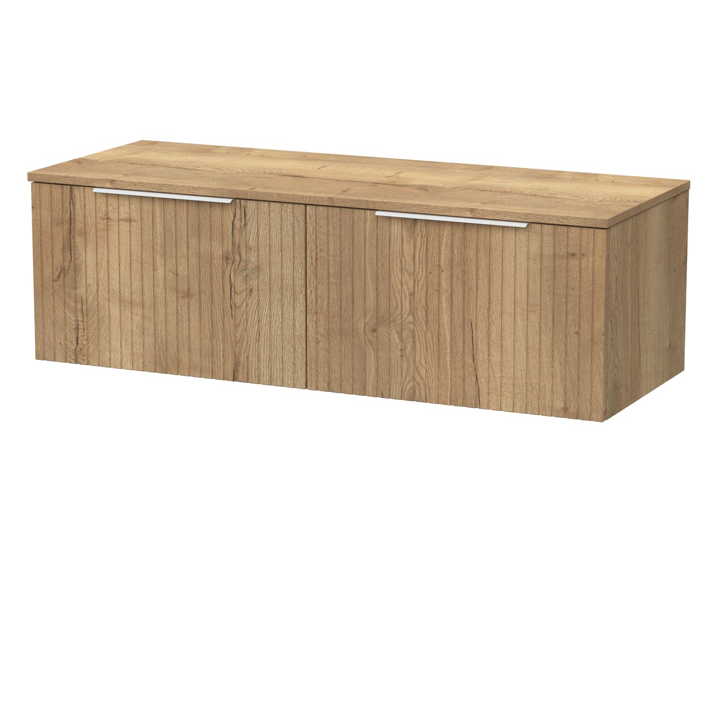[BFLF1822W2] Callingwood Contemporary Wall Hung 2 Drawer 1200mm Vanity Unit with Laminate Worktop, Choice of Colour - Cutout