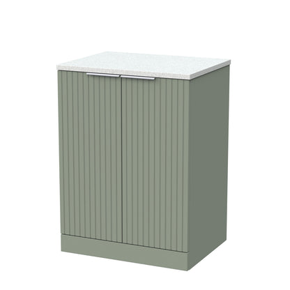 [BFLF3103LWN] Callingwood Contemporary Floor Standing 2 Door Vanity Unit with White Nebula Laminate Worktop, Choice of Size and Colour - Cutout