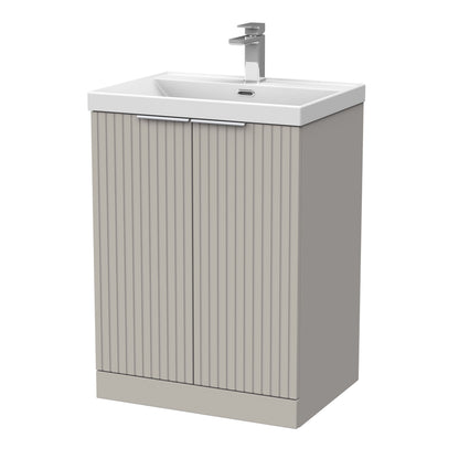 [BFLF3203E] Callingwood Contemporary Floor Standing 2 Door Vanity Unit with Thin-Edge Ceramic Basin, Choice of Size and Colour - Cutout