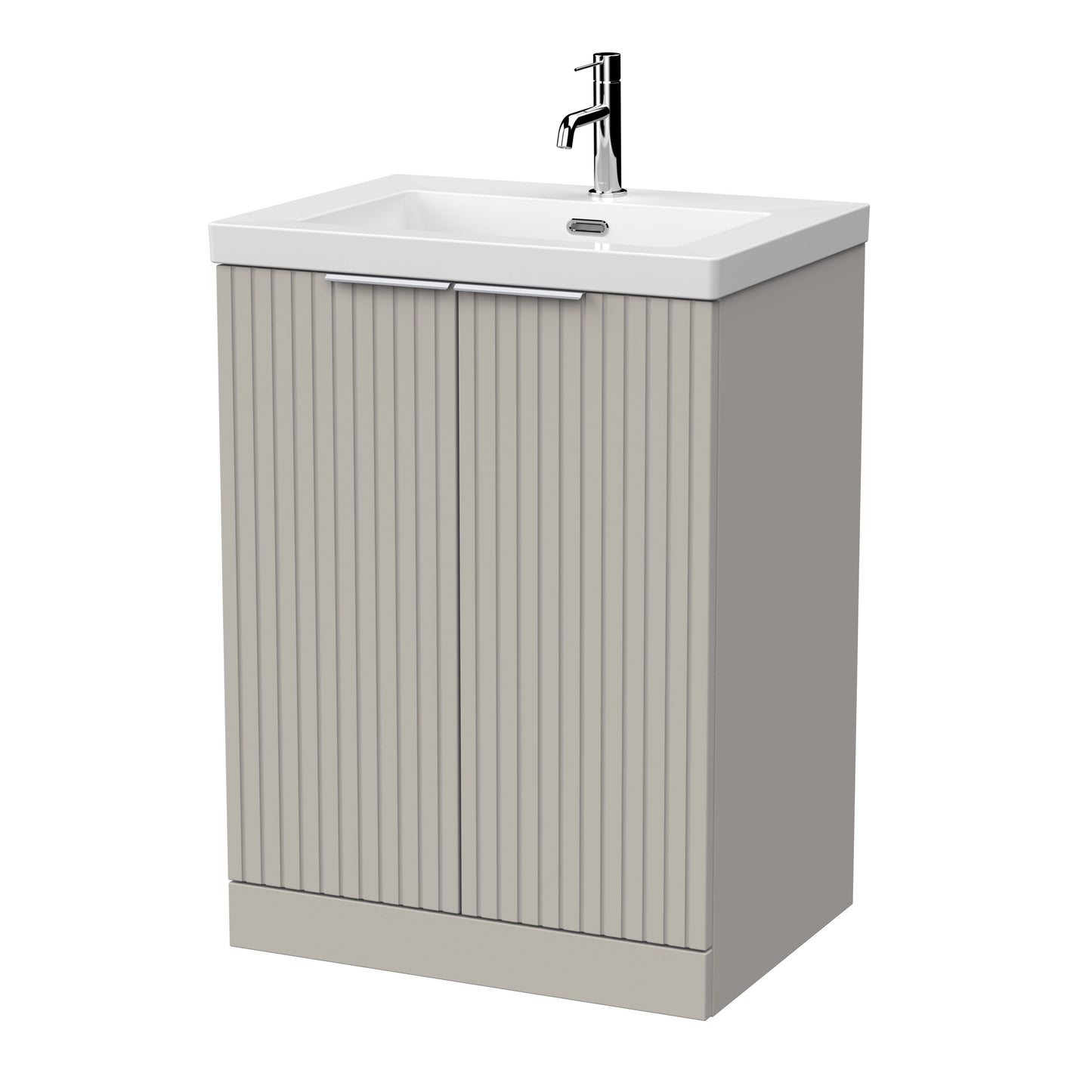 [BFLF3203L] Callingwood Contemporary Floor Standing 2 Door Vanity Unit with 1 Tap Hole Fireclay Basin, Choice of Size and Colour - Cutout