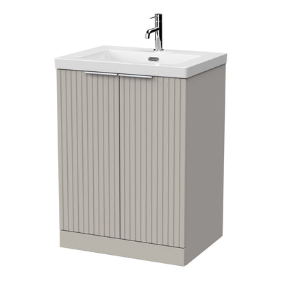 [BFLF3203L] Callingwood Contemporary Floor Standing 2 Door Vanity Unit with 1 Tap Hole Fireclay Basin, Choice of Size and Colour - Cutout