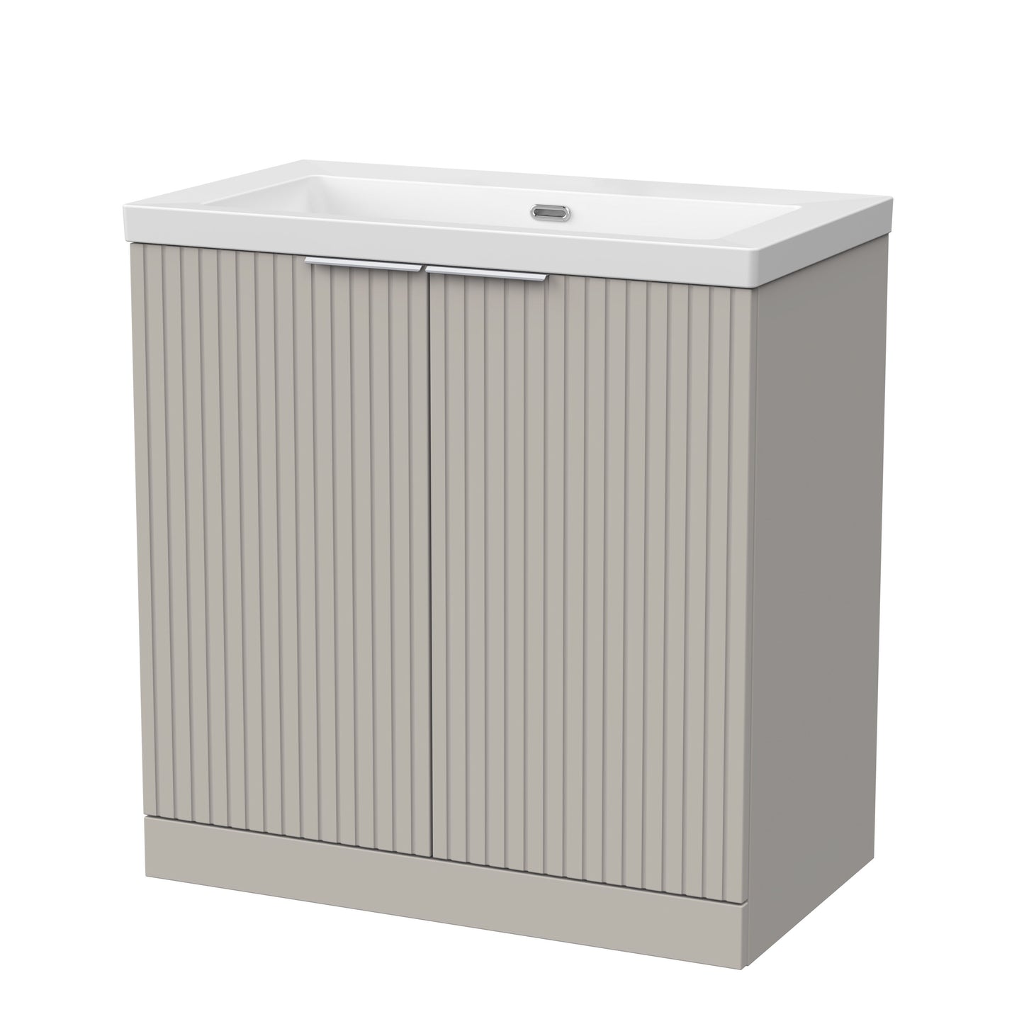 [BFLF3205K] Callingwood Contemporary Floor Standing 2 Door Vanity Unit with 0 Tap Hole Fireclay Basin, Choice of Size and Colour - Cutout